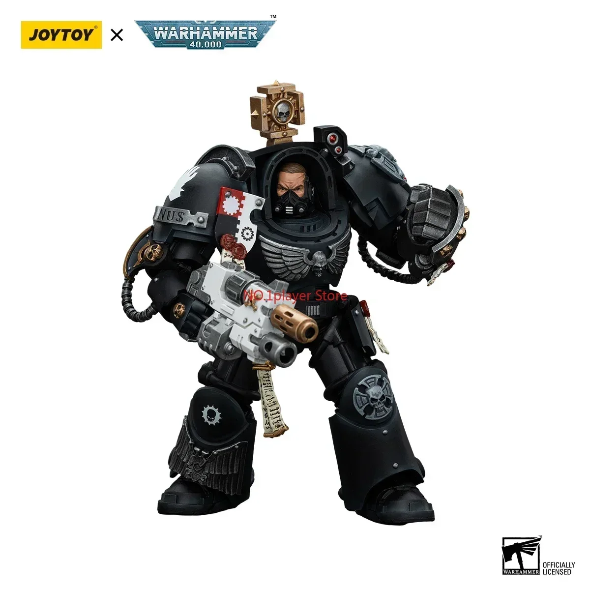 JOYTOY 40k 1/18 14.3cm Iron Hands Captain in Terminator Armour Garage Model Kit