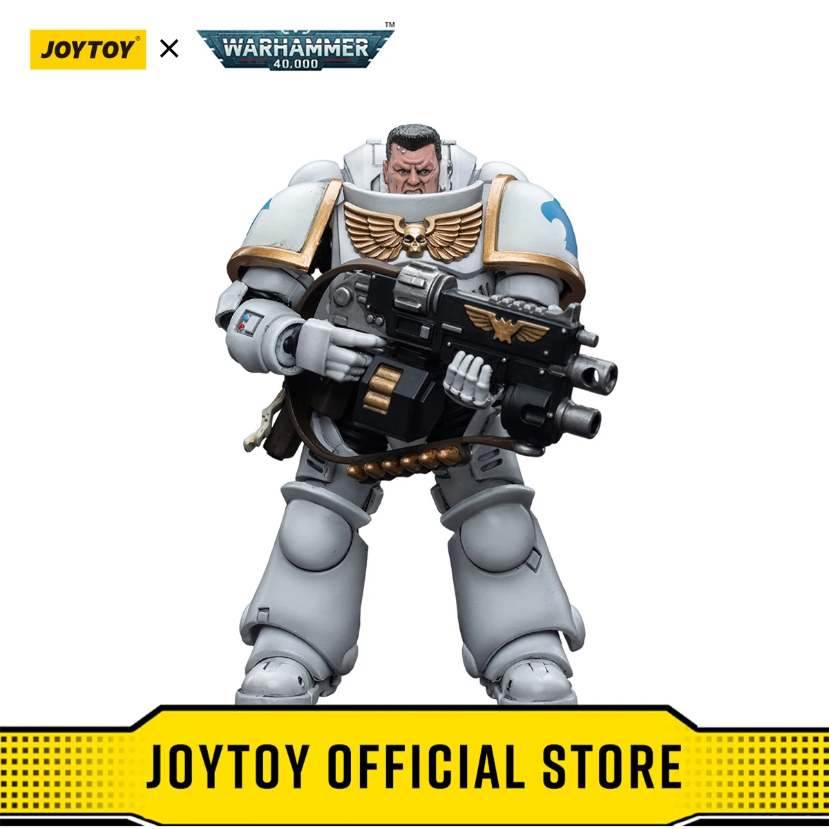 JOYTOY Warhammer 40k 1/18 Space Marines White Consuls Intercessors 1 Action Figure