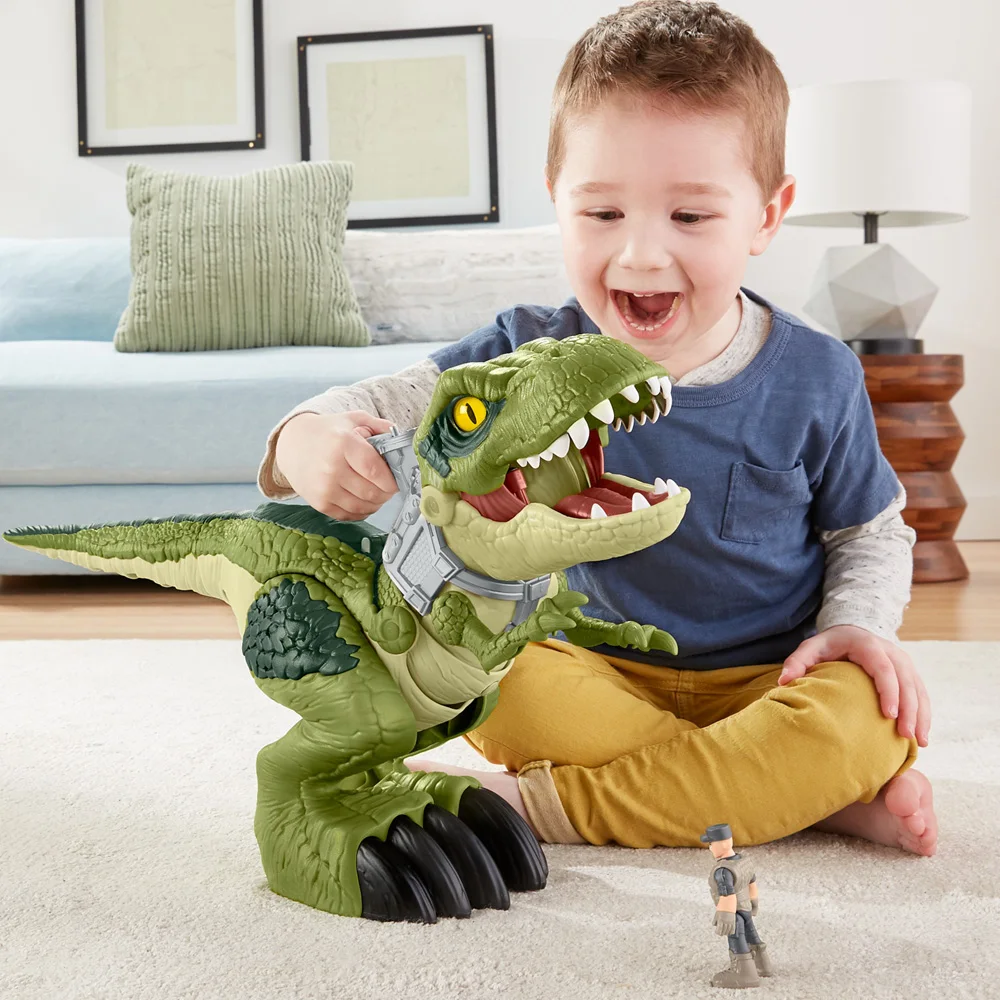 Jurassic World Mega Mouth T.Rex Chomping Dinosaur Tyrannosaurus Rex Model Boys Action Figure — view 2