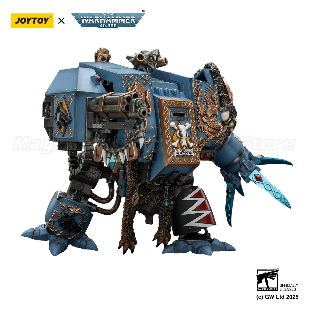 JOYTOY Warhammer 40K Space Wolf Brutal Bjorn Guochuang Mecha Anime Model 1/18 Action Figure — view 6