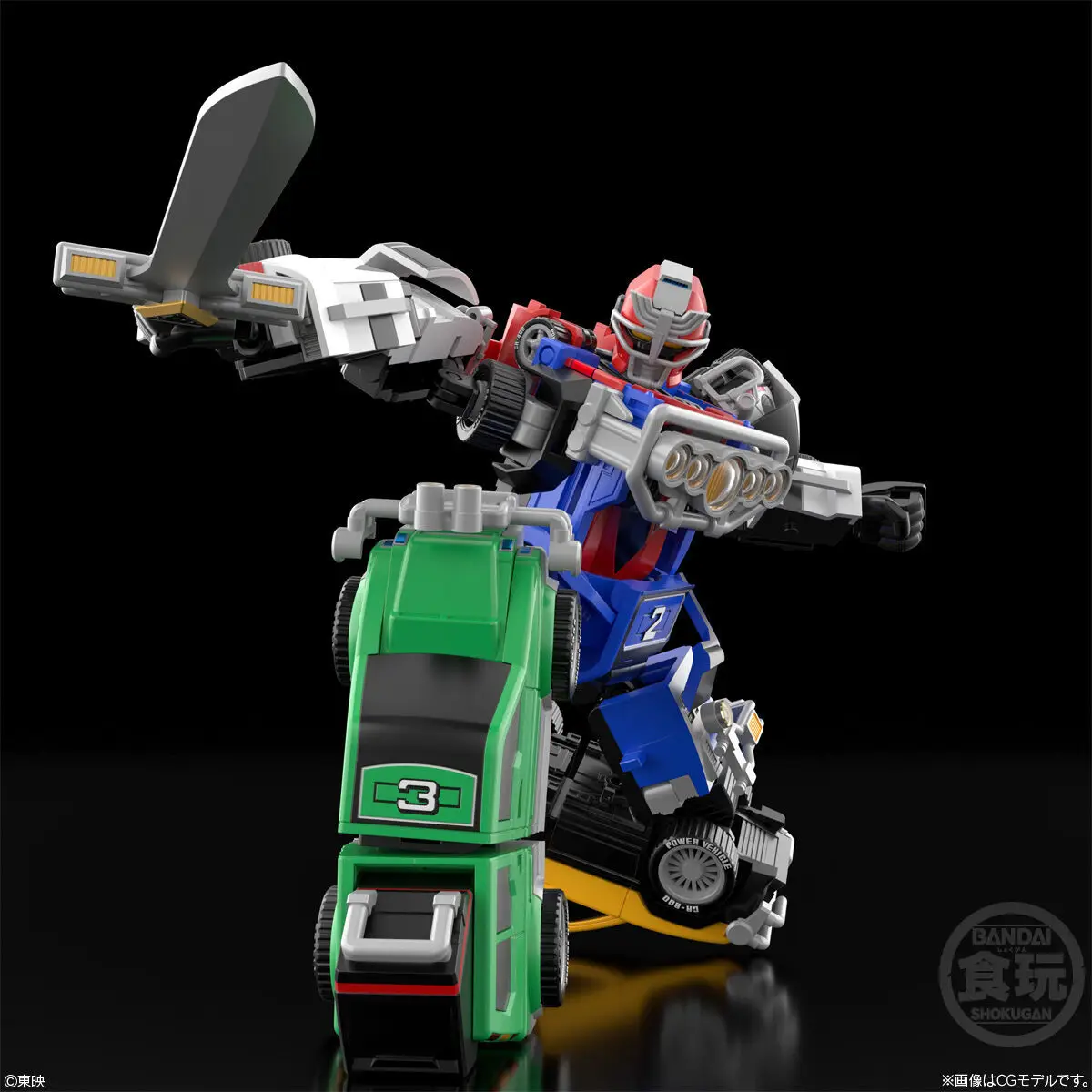 BANDAI SMP Gekisou Sentai Carranger RV ROBO Anime Assembly Model Kit — view 3