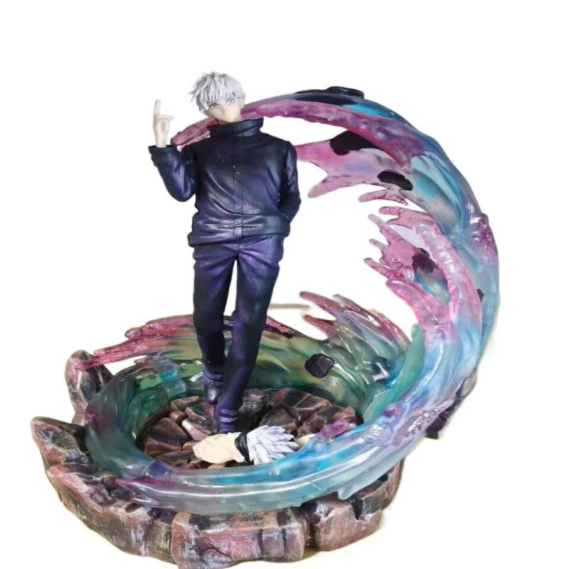 35cm Jujutsu Kaisen Gojo Satoru with LED Light Scene Special Effect Collectible Figure — view 6