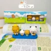 A Family of Four Bubu and Dudu Car Dolls Cartoon Collectible Figure