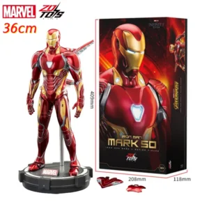 ZD Toys 36cm Iron Man MK50 Tony Stark 10th Anniversary Memorial Collect Model Action Figure Collections Gift