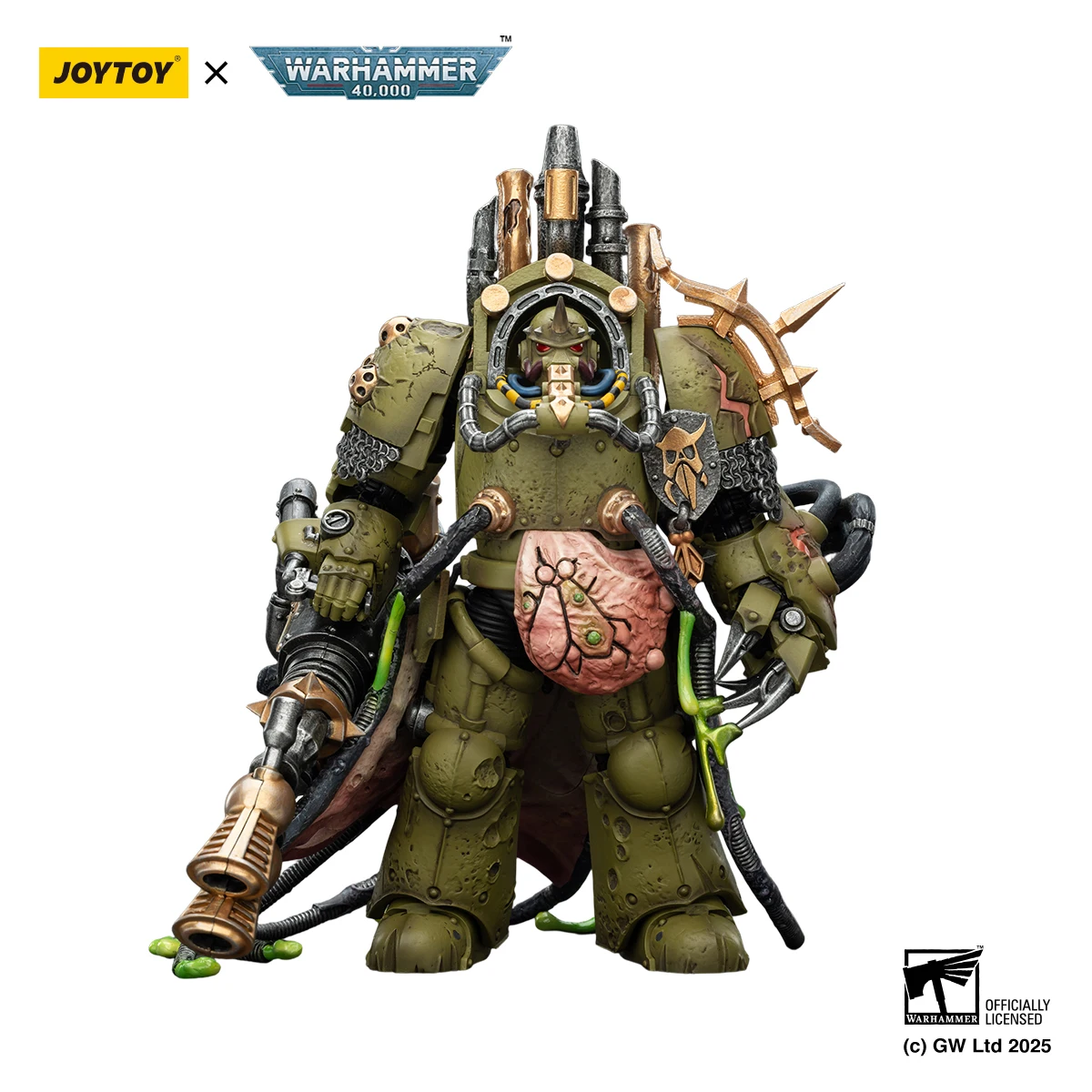 JOYTOY Warhammer 40k 1/18 Death Guard Foul Blightspawn Lord of Action Figure — view 2