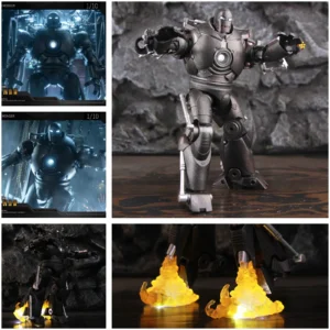 ZD Toys Marvel LED Light Classic Iron Man Iron Monger 1/10 8" Action Figure Ironman Movie Obadiah Stane Model Doll