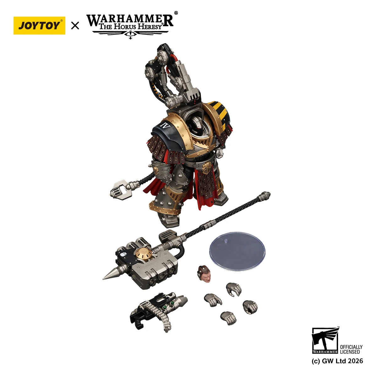 JOYTOY Warhammer 40K 1/18 Iron Warriors Warsmithwith Graviton Crusher Hammer Figures Action Figure — view 6