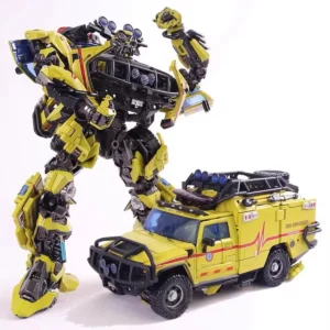 Transformation Toy JH-01 JH01 Ambulance Automobile Primary Colour Robot Action Figure Model Desk Decora Toy Gift