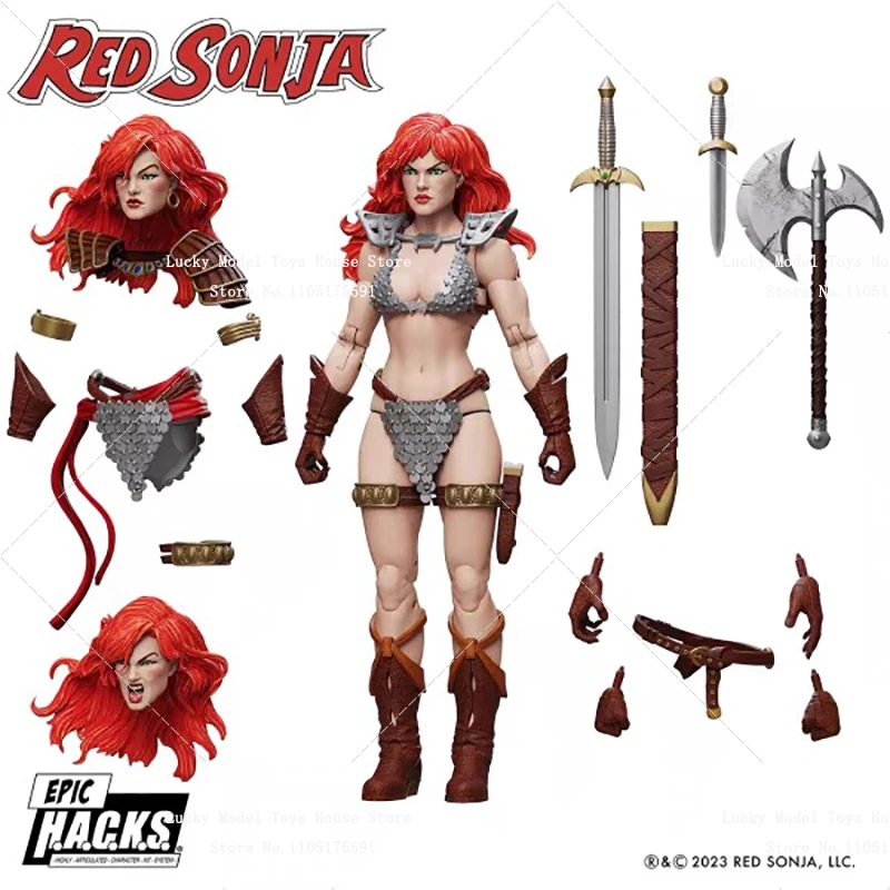 1/12 Scale Collectible Red Hair Sonja Movable Joint Body Design 6inch BOSS Action Figure — view 6