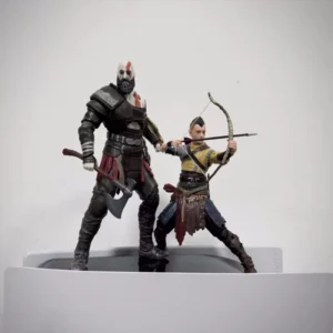 Spin Master God of War: Ragnarok Ps5 Kratos Atreus 6-Inch Model Box Action Figure