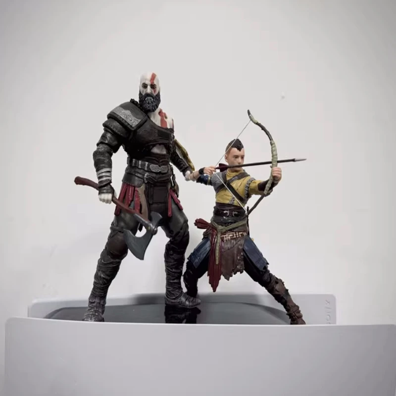 Spin Master God of War: Ragnarok Ps5 Kratos Atreus 6-Inch Model Box Action Figure