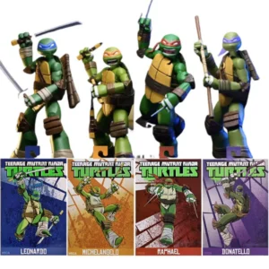 NECA Teenage Mutant Ninja Turtle TMNT Donatello Raphael Leonardo Michelangelo Figuras Manga Collectible Figure