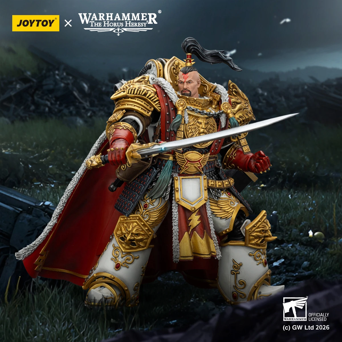JOYTOY Warhammer 40K 1/18 White Scars Jaghatai Khan Primarch of the Vth Action Figure — view 6