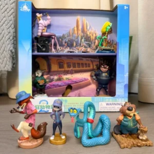 Genuine Disney Zootopia Judy Nick Clawhauser Figure Toy Gift Box Collectible Ornament Anime Peripheral Perfect Gifts In Stock