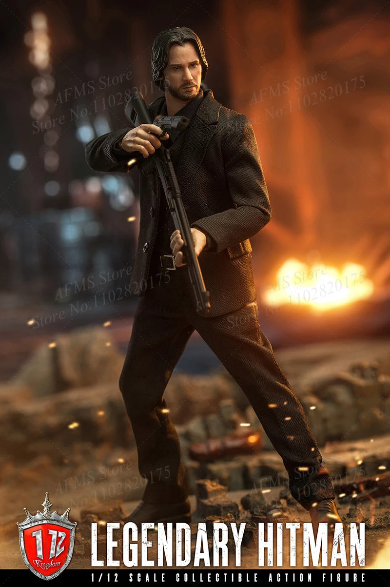 Kingdom KD9001 1/12 Scale Collectible Killer John Wick Keanu Reeves Model Action Figure — view 2