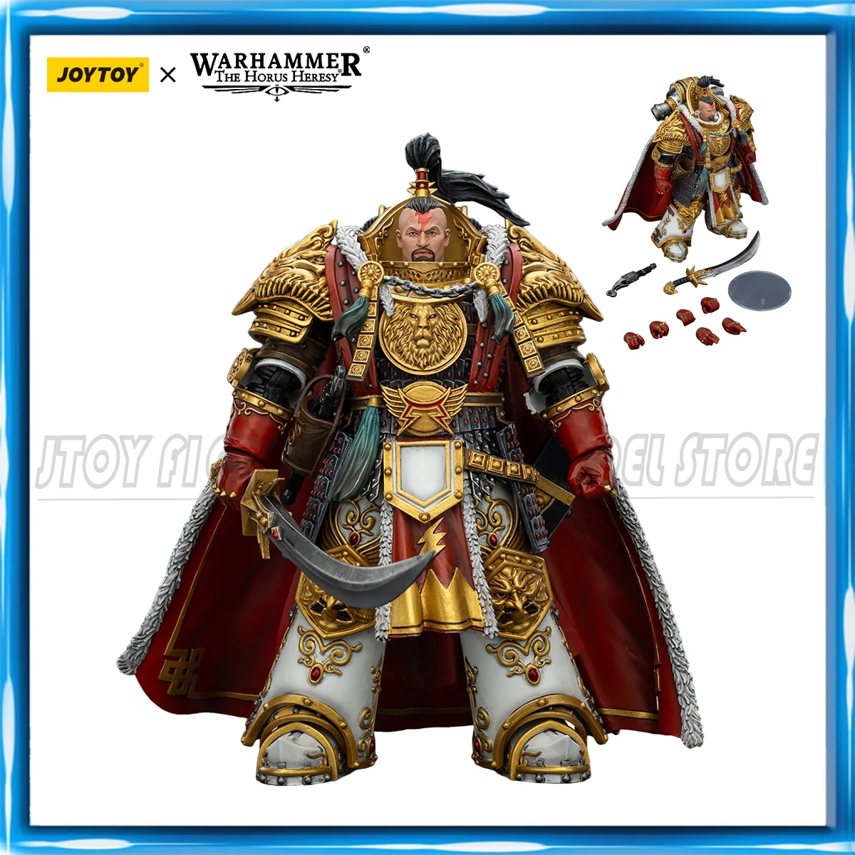 JOYTOY Warhammer 40K 1/18 White Scars Jaghatai Khan Primarch of the Vth Action Figure