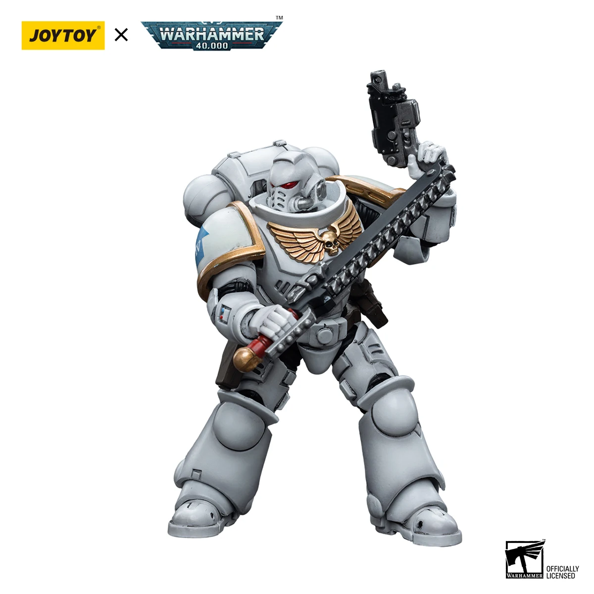 JOYTOY Warhammer 40k 1/18 Space Marines White Consuls Intercessors 1 Action Figure — view 5