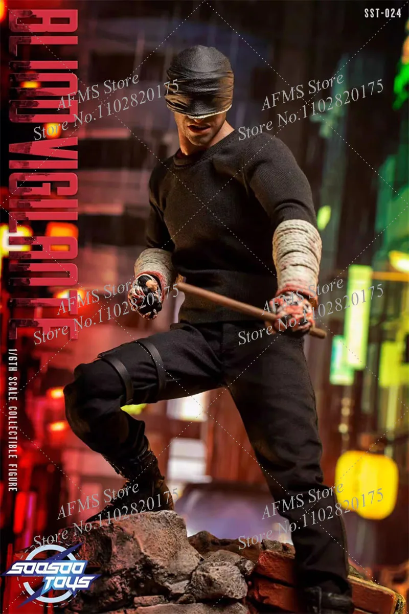 Soosootoys Sst-024 1/6 Scale Collectible Daredevil Classic Comics Super Blind Hero Action Figure — view 3