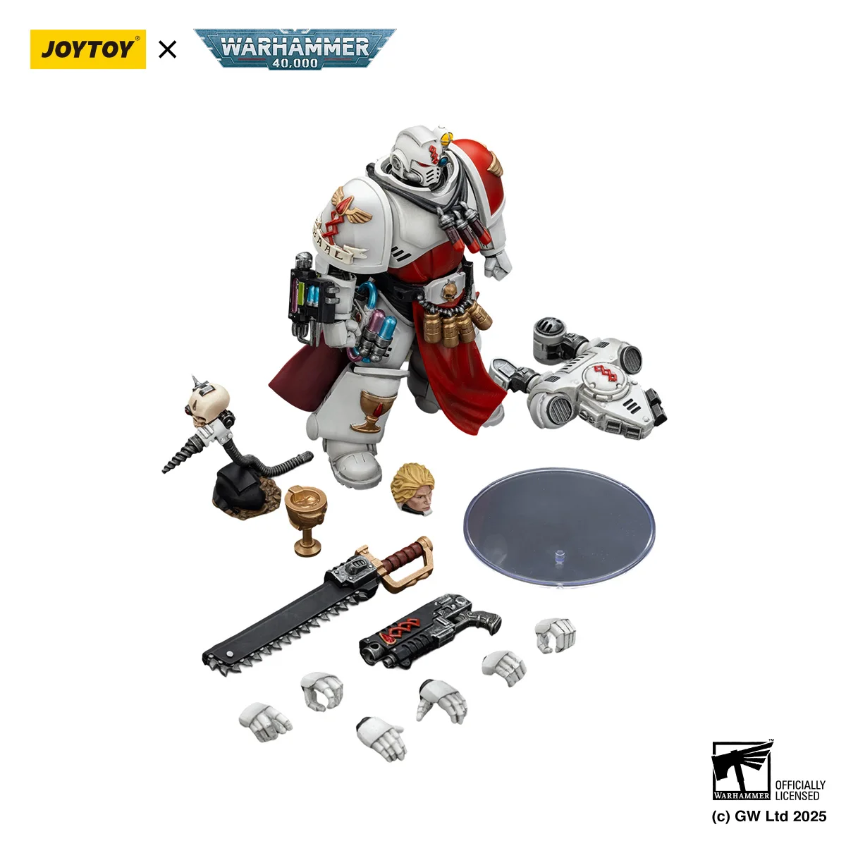 JOYTOY Warhammer 40K 1/18 Blood Angels Sanguinary Priest with Heavy Bolt Pistol Action Figure — view 5