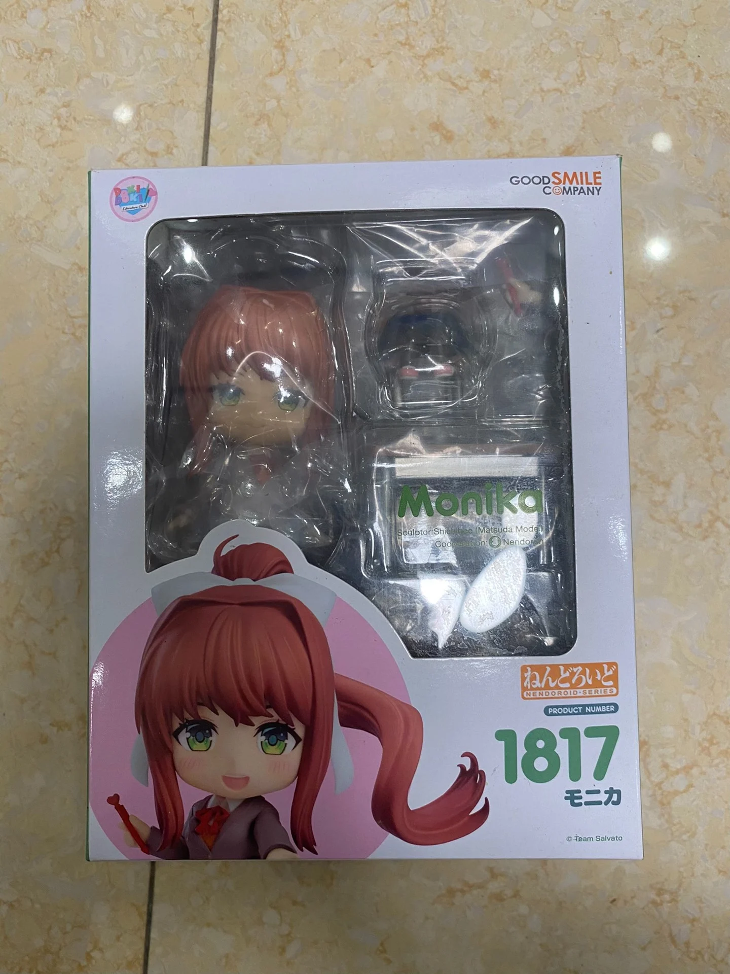 GSC GSAS Nendoroid 1817 Monika Doki Literature Club! Figures Anime Model Collectible Figure — view 5