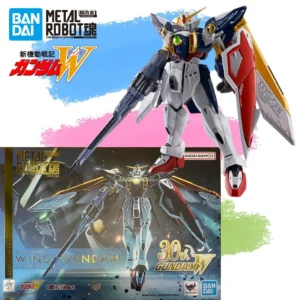 In Stock Genuine BANDAI Mobile Suit Gundam W METAL ROBOT SPIRITS Wing Gundam Figure Anime Action Model Toy