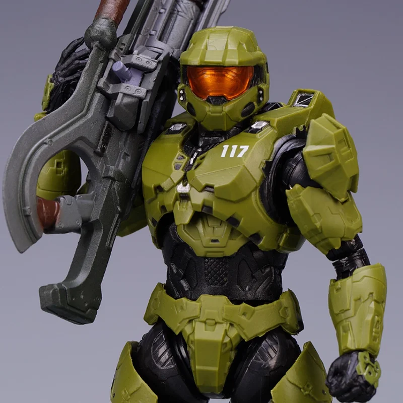 Game 18CM RE:EDIT Reach 1/12 SCALE MASTER CHIEF MJOLNIR MARK V1 Articulated Collectible Figure — view 5