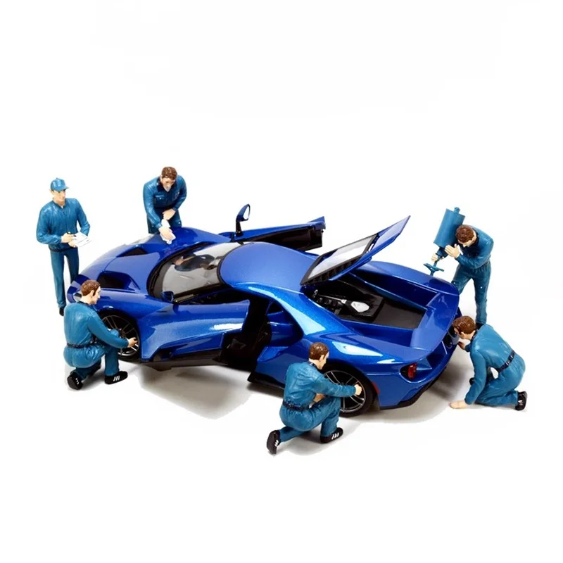 1/18 Scale Repairman Suit Dolls Models Repair Factory Worker Scene Matching Action Figure — view 2
