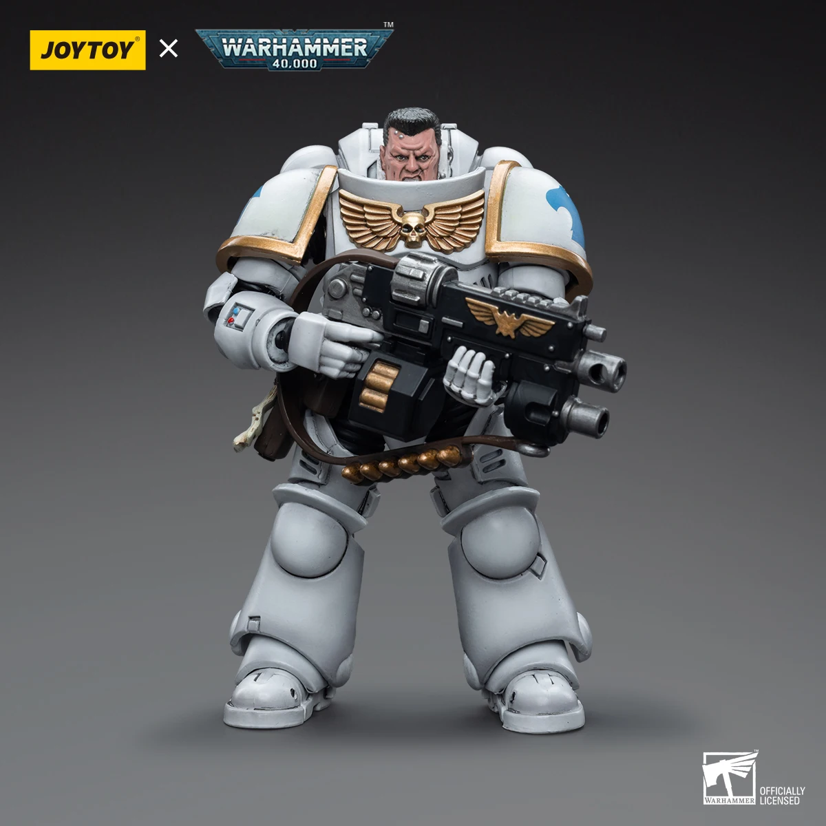 JOYTOY Warhammer 40k 1/18 Space Marines White Consuls Intercessors 1 Action Figure — view 2