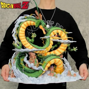 54cm Anime Dragon Ball Z Figure Son Goku Dragon Shenron Action Figure Pvc Model Statue Collection Desktop Toy Gift