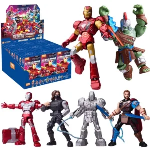 BLOKEES The Avengers Fourth Series Iron Man Mark6 Mark 5 Action Figure Toy Hulk Vision Building Blocks Model Ornaments Gift