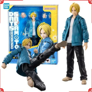 Bandai SAKAMOTO DAYS Anime Figure SHF Shin Asakura Action Figure Collectibles High Poseability Anime Figures Toys For Man Gift