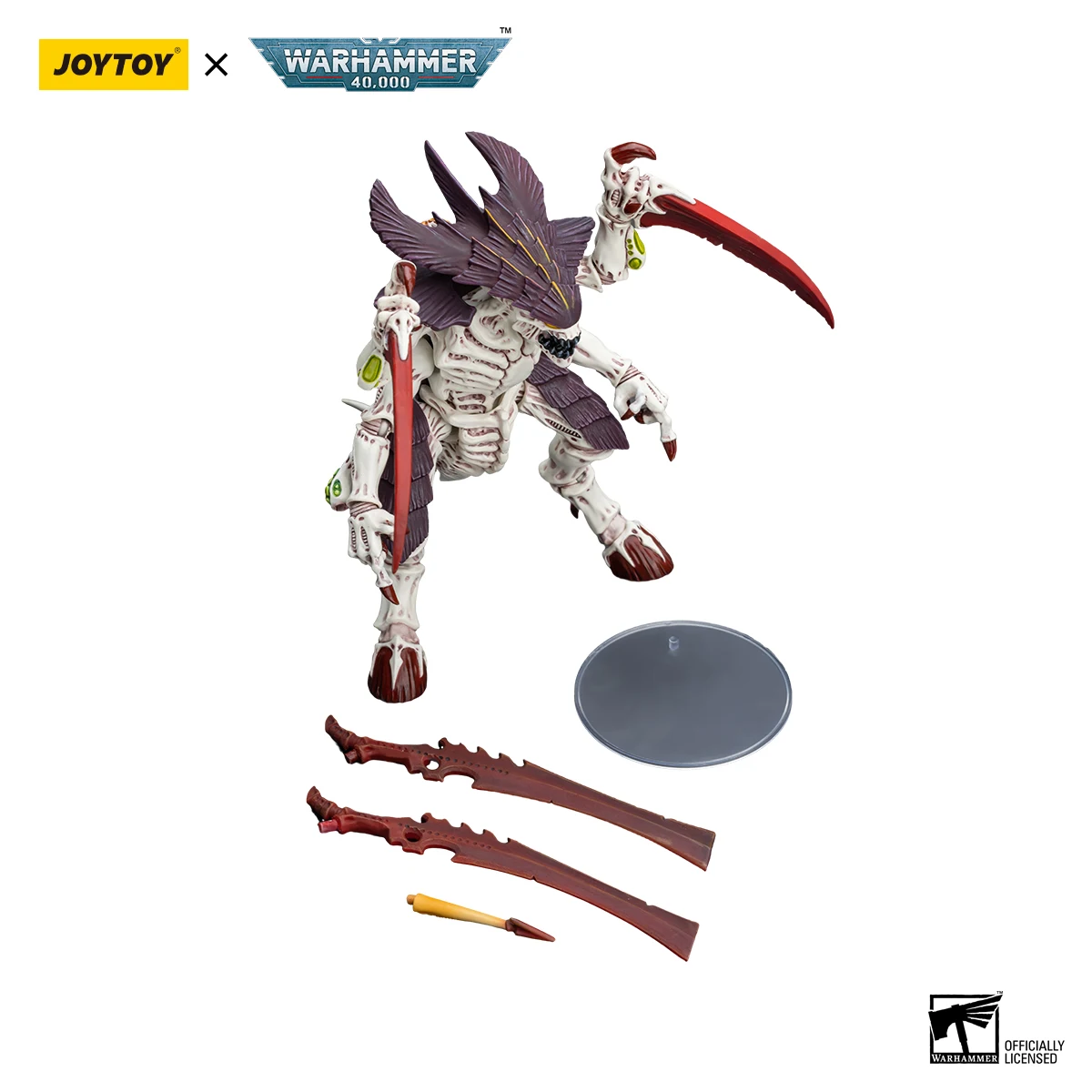 JOYTOY Warhammer 40k 1/18 Tyranids Hive Fleet Leviathan Tyranid Warrior with Boneswordg Action Figure — view 6