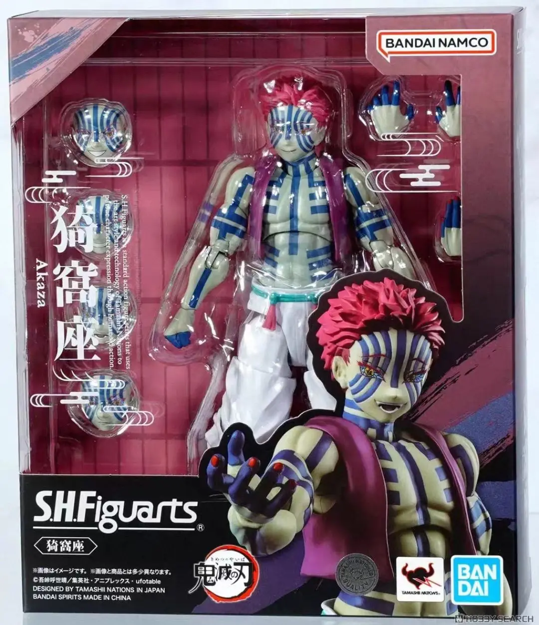 Bandai S.H.Figuarts Demon Slayer Upper Moon Three Akaza 1/12 Model Collectible Action Figure — view 6
