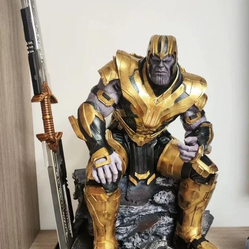 1/4 the Avengers Thanos Sitting Posture Magnetic Suction Anime Model Resin Collectible Figure — view 2