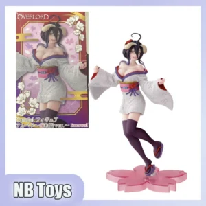 Brand new TAITO Coreful OVERLORD Albedo Sakura Japanese outfit white collectible toy