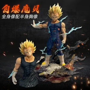 Anime Dragon Ball Super Saiyan Vegeta Hb Demonized Bust Figure Collectible Statue Model Resonance Series Shine Figure Toys Gifts