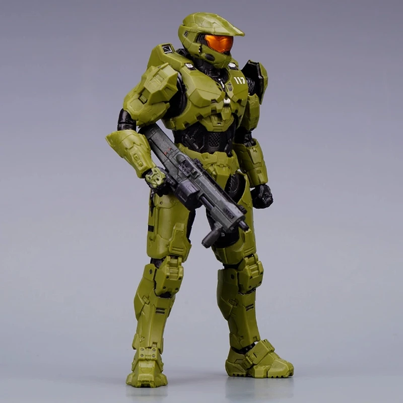 Game 18CM RE:EDIT Reach 1/12 SCALE MASTER CHIEF MJOLNIR MARK V1 Articulated Collectible Figure — view 3