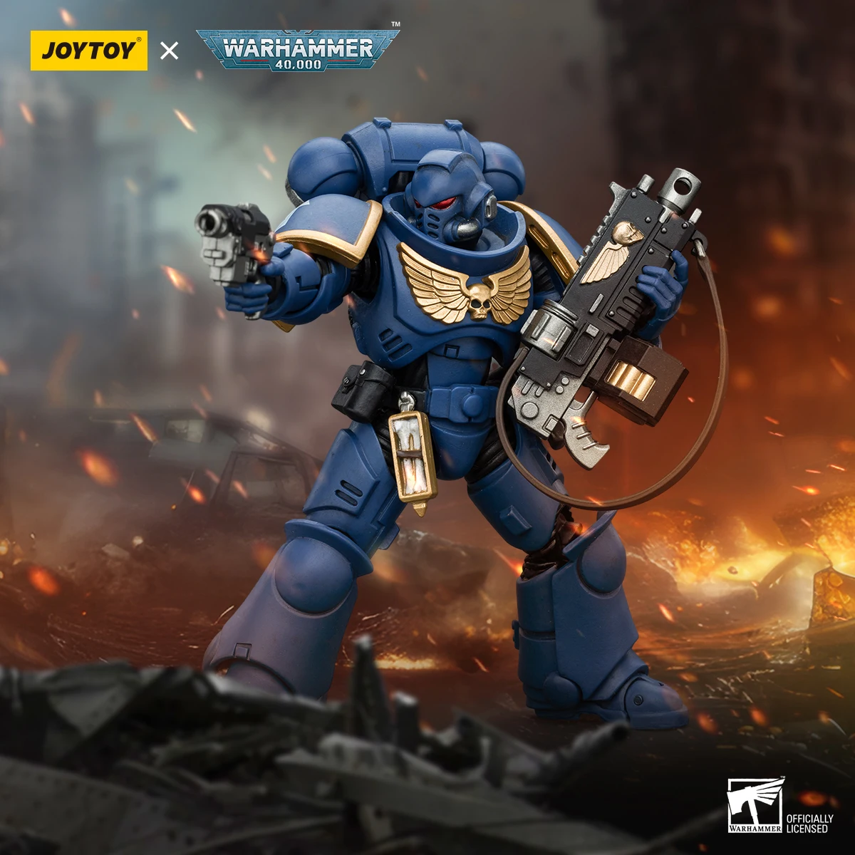 JOYTOY Warhammer 40K 1/18 Ultramarines Intercessors V5 Anime Model Action Figure — view 5