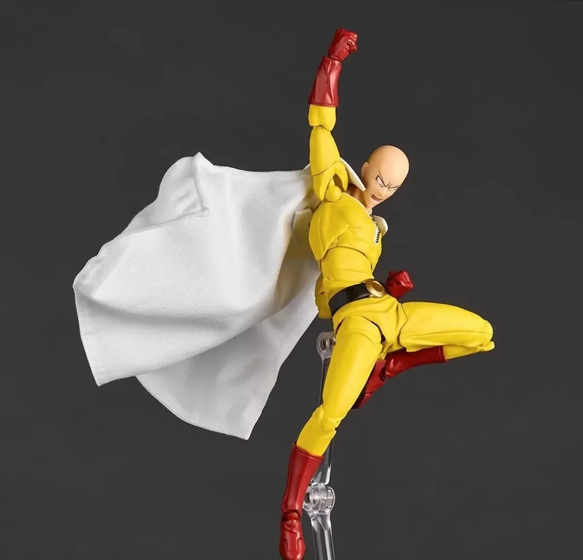 KAIYODO Amazing Yamaguchi Revoltech One PUNCH-MAN Saitama PVC Statue Anime Ko Model Collectible Figure — view 3