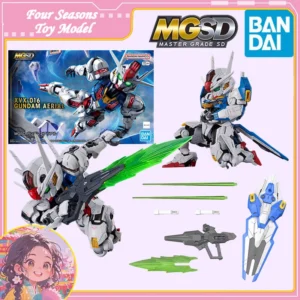 Fast Shipping Bandai Anime MGSD XVX-016 GUNDAM AERIAL Original Model Toys Action Figure Collectible Ornaments Children Gift