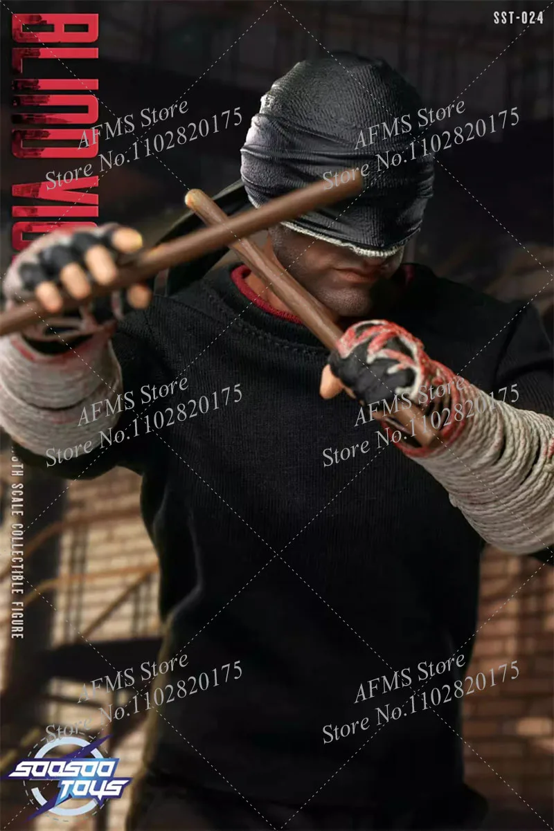 Soosootoys Sst-024 1/6 Scale Collectible Daredevil Classic Comics Super Blind Hero Action Figure — view 2