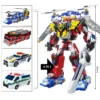 4 IN 1 Tobot V Gigant Saver Transforming Car to Robot Korea Collectible Figure