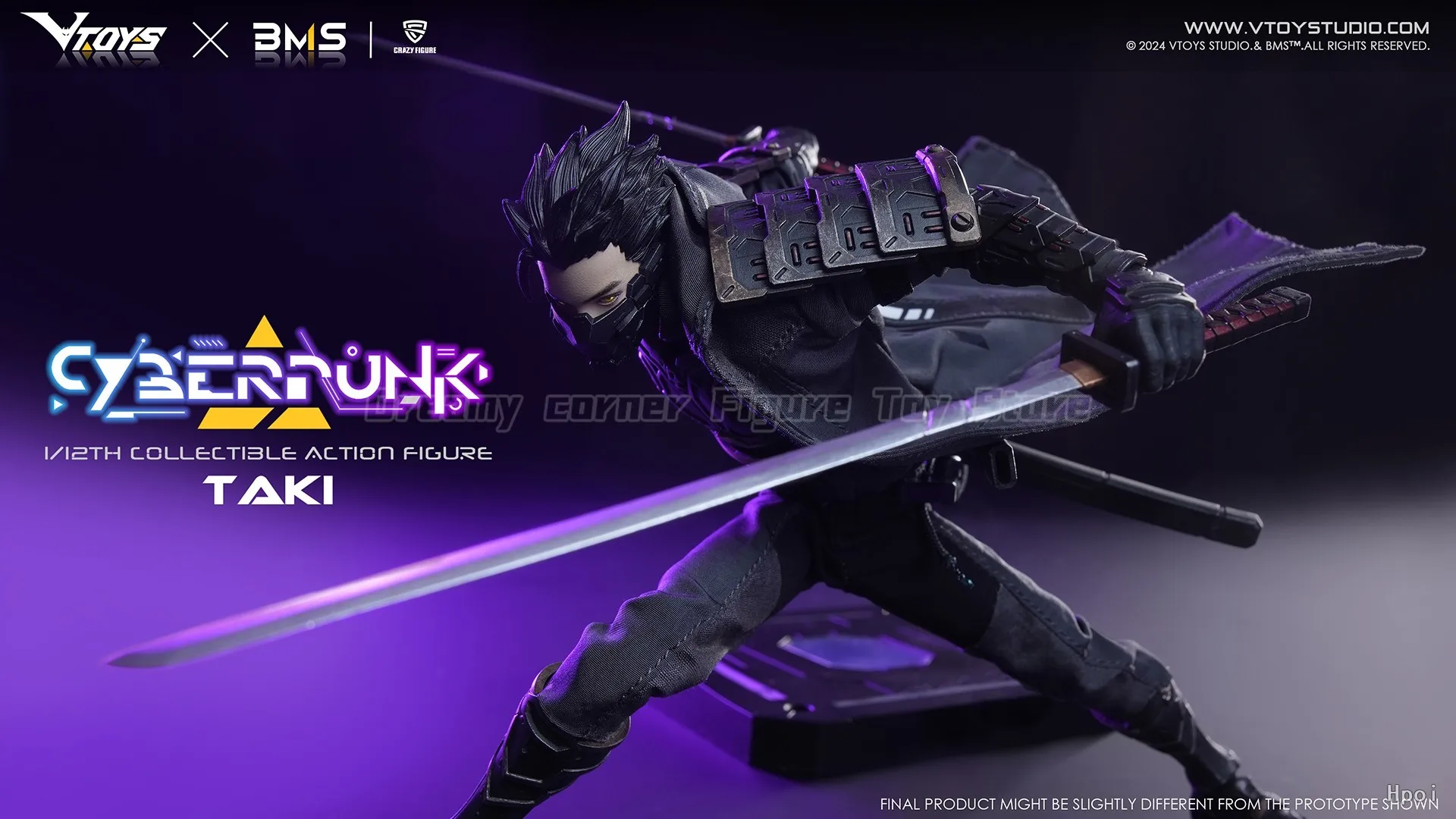 VTOYS Cyberpunk Samurai:Taki 1/12 Model Action Figure — view 4