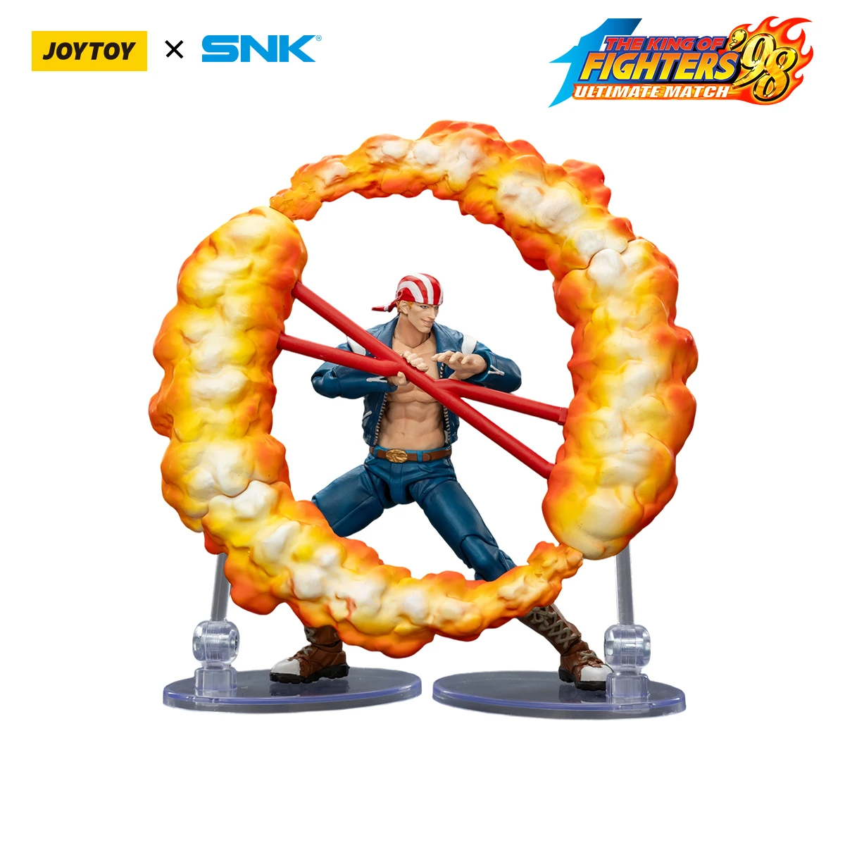 JOYTOY SNK 1/18 KOF 98UM Hero Team Kyo Kusanagi Goro Daimon Benimaru Action Figure — view 3