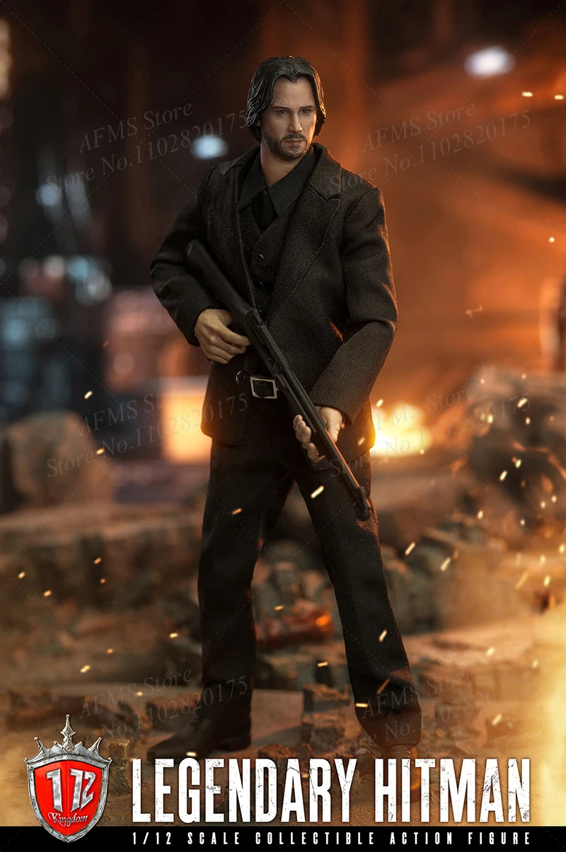 Kingdom KD9001 1/12 Scale Collectible Killer John Wick Keanu Reeves Model Action Figure — view 4