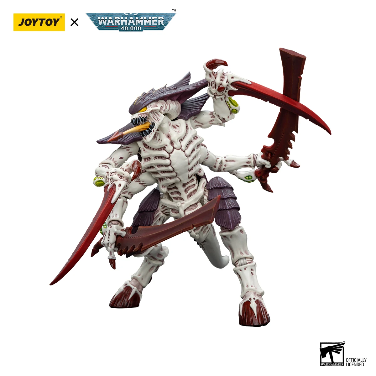 JOYTOY Warhammer 40k 1/18 Tyranids Hive Fleet Leviathan Tyranid Warrior with Boneswordg Action Figure — view 4