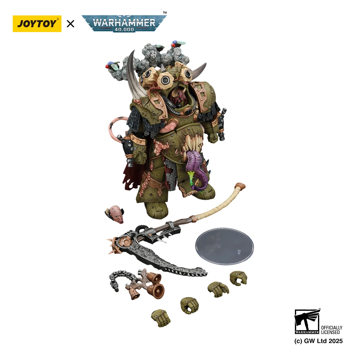 JOYTOY Warhammer 40K 1/18 Death Guard Deathshroud Terminator Champion Action Figure — view 5