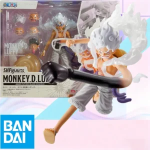 In Stock BANDAI Original Box S.H.Figuarts Monkey D.Luffy-Gear 5 Future Island Egghead SHF Action Figure Model Toy Gift for Kid