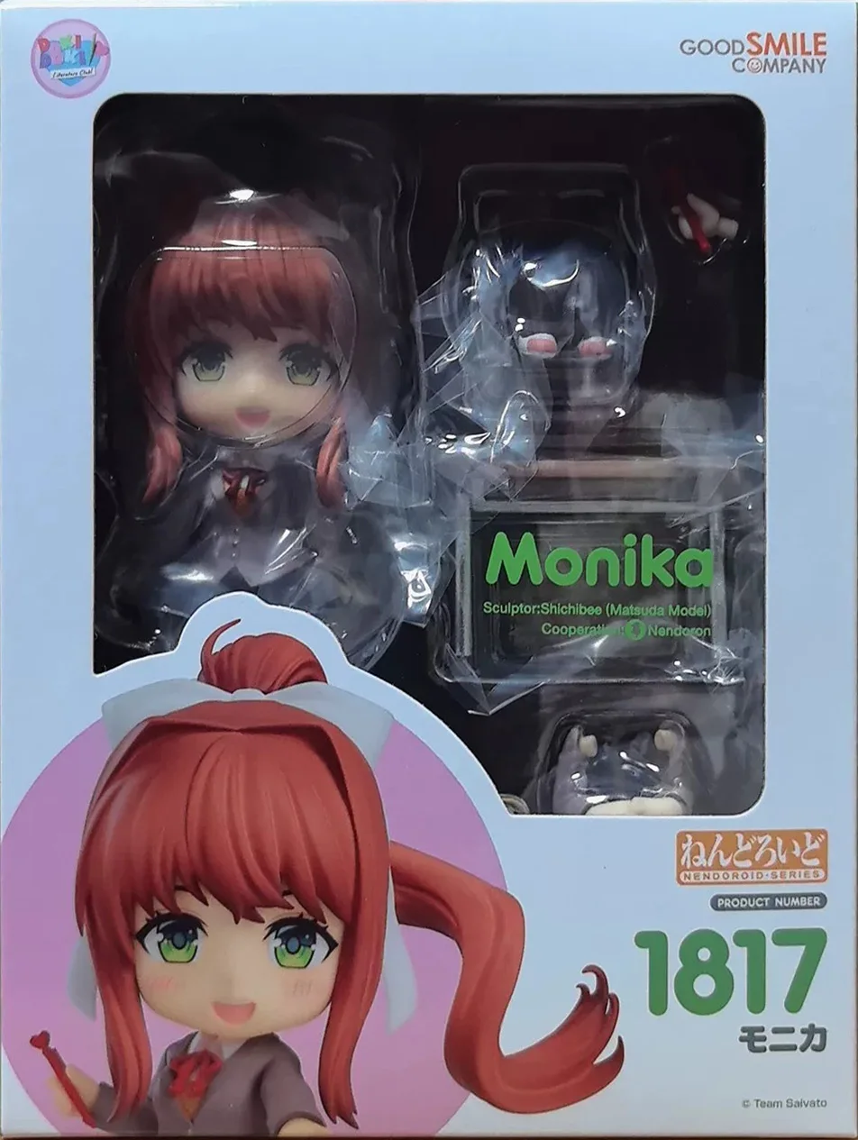 GSC GSAS Nendoroid 1817 Monika Doki Literature Club! Figures Anime Model Collectible Figure — view 7