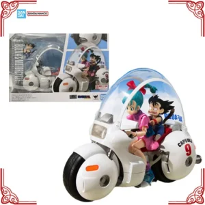 In Stock Genuine Bandai Dragon Ball Model Kit SHF Bulma's Motorcycle Hoipoi Capsule No9 Anime Action Figure Collection Model Toy